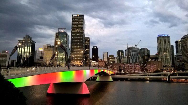 Victoria Bridge and City lights