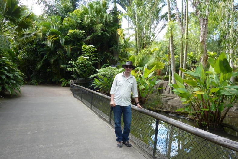 The lush grounds of the Australian Zoo